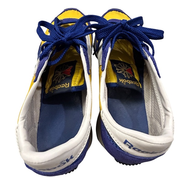 Men’s Reebok Classic‎ RZ2 Yellow and Blue Trainers - Picture 5 of 7